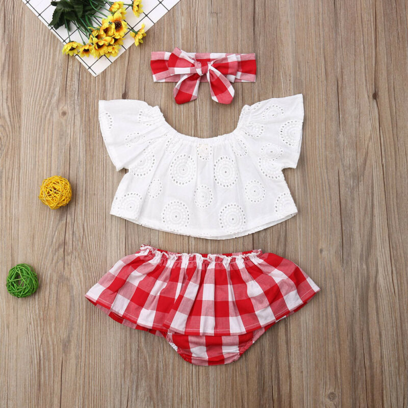 3Pcs Set 0-24M Newborn Baby Girl