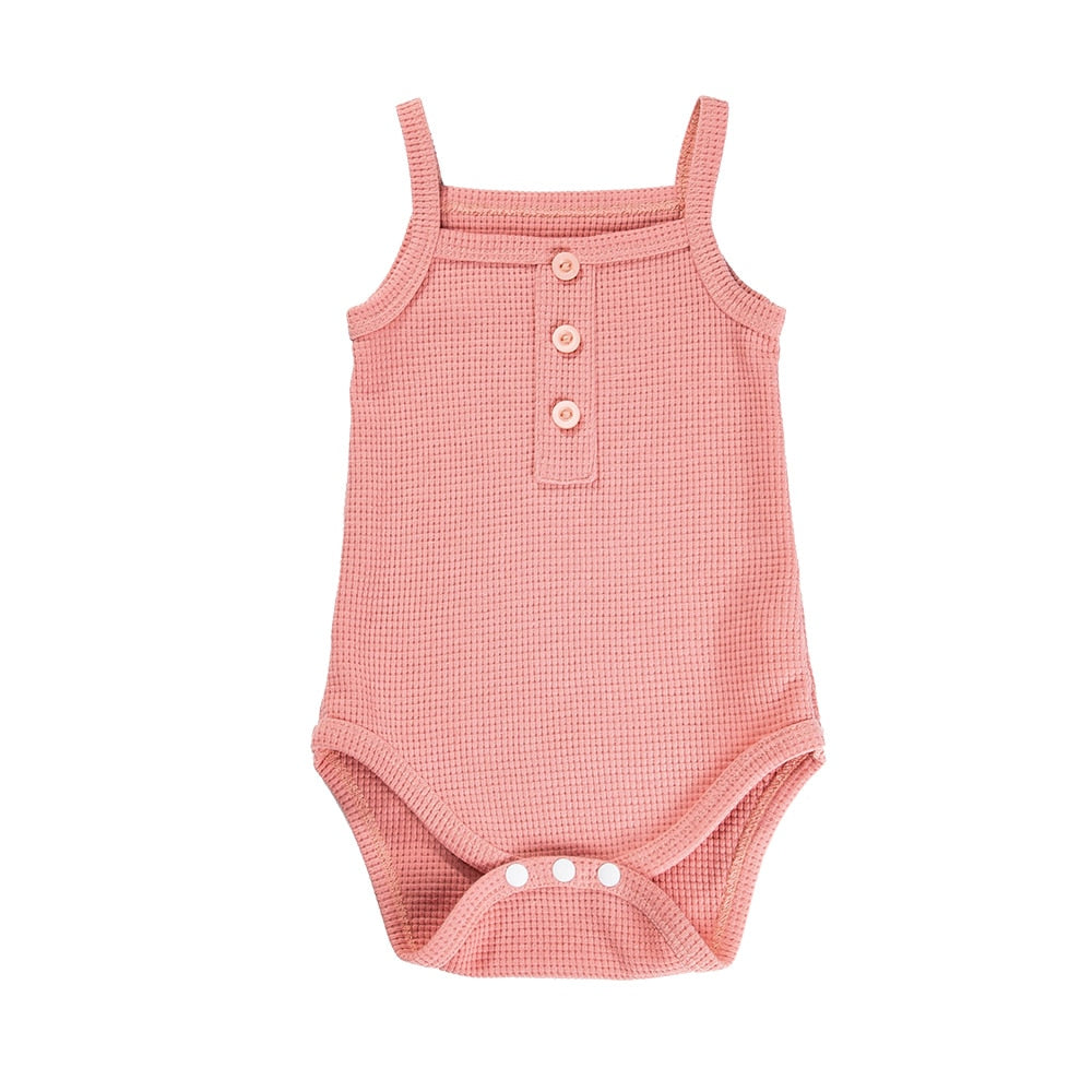 Baby Girls Sleeveless Jumpsuits