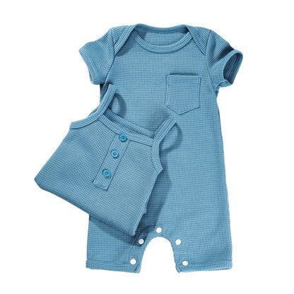 Baby Girls Sleeveless Jumpsuits