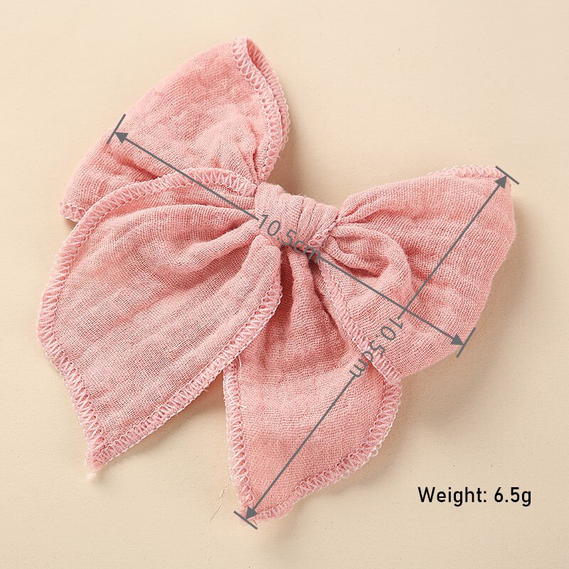 Big Cotton Bow Hair Clips