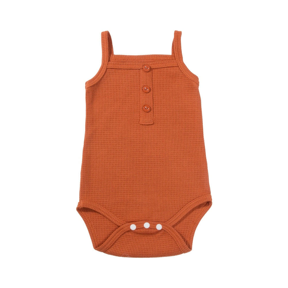 Baby Girls Sleeveless Jumpsuits