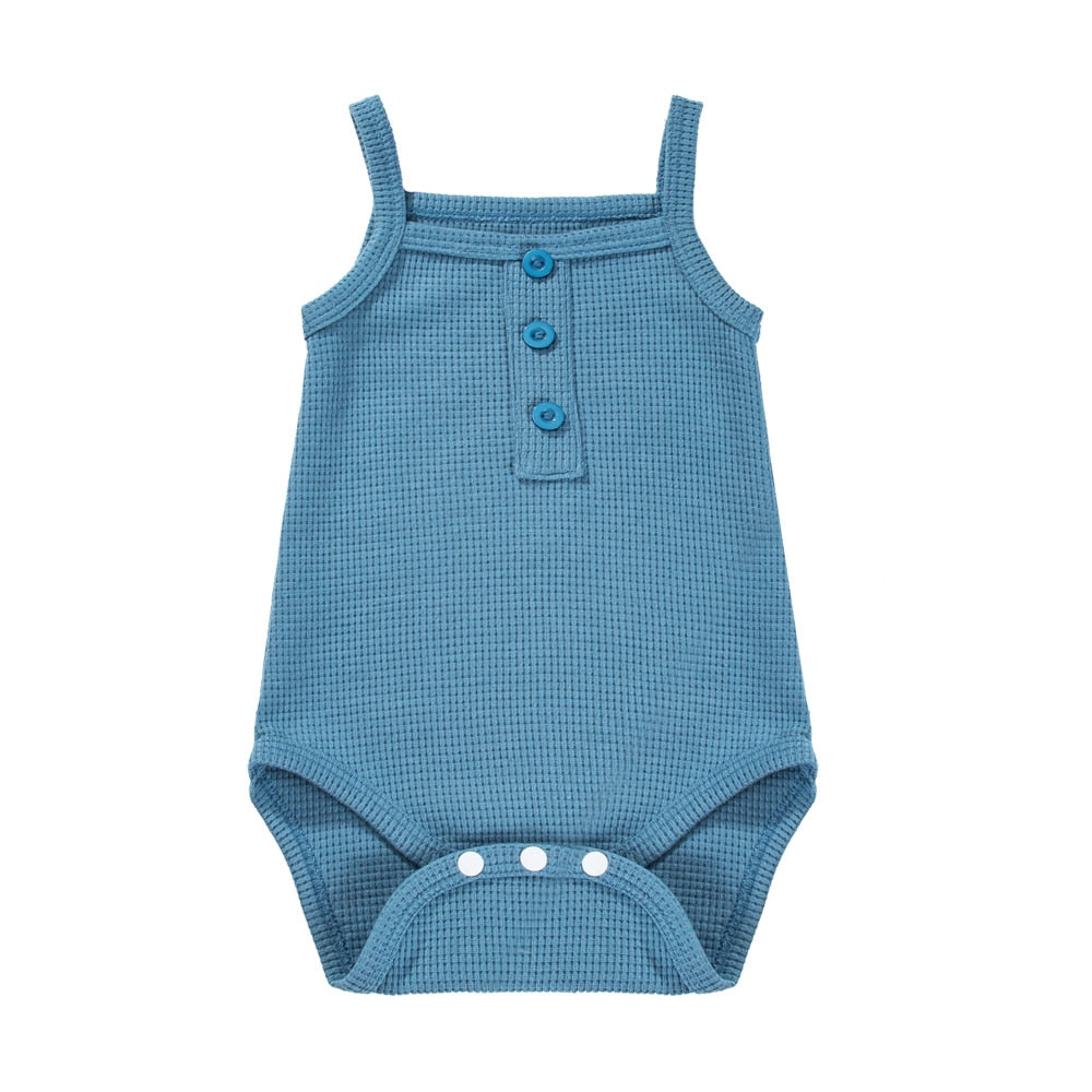 Baby Girls Sleeveless Jumpsuits